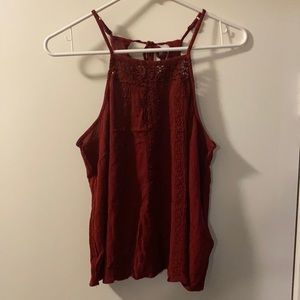 Halter neck tank top